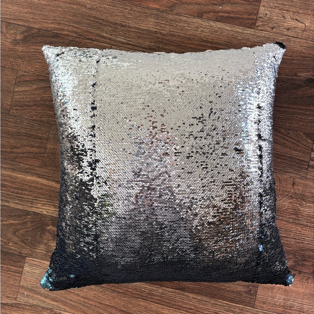 D.V. Kap Home Reversible Sequin Mermaid Flip Decorative Throw Pillow Glam Decor